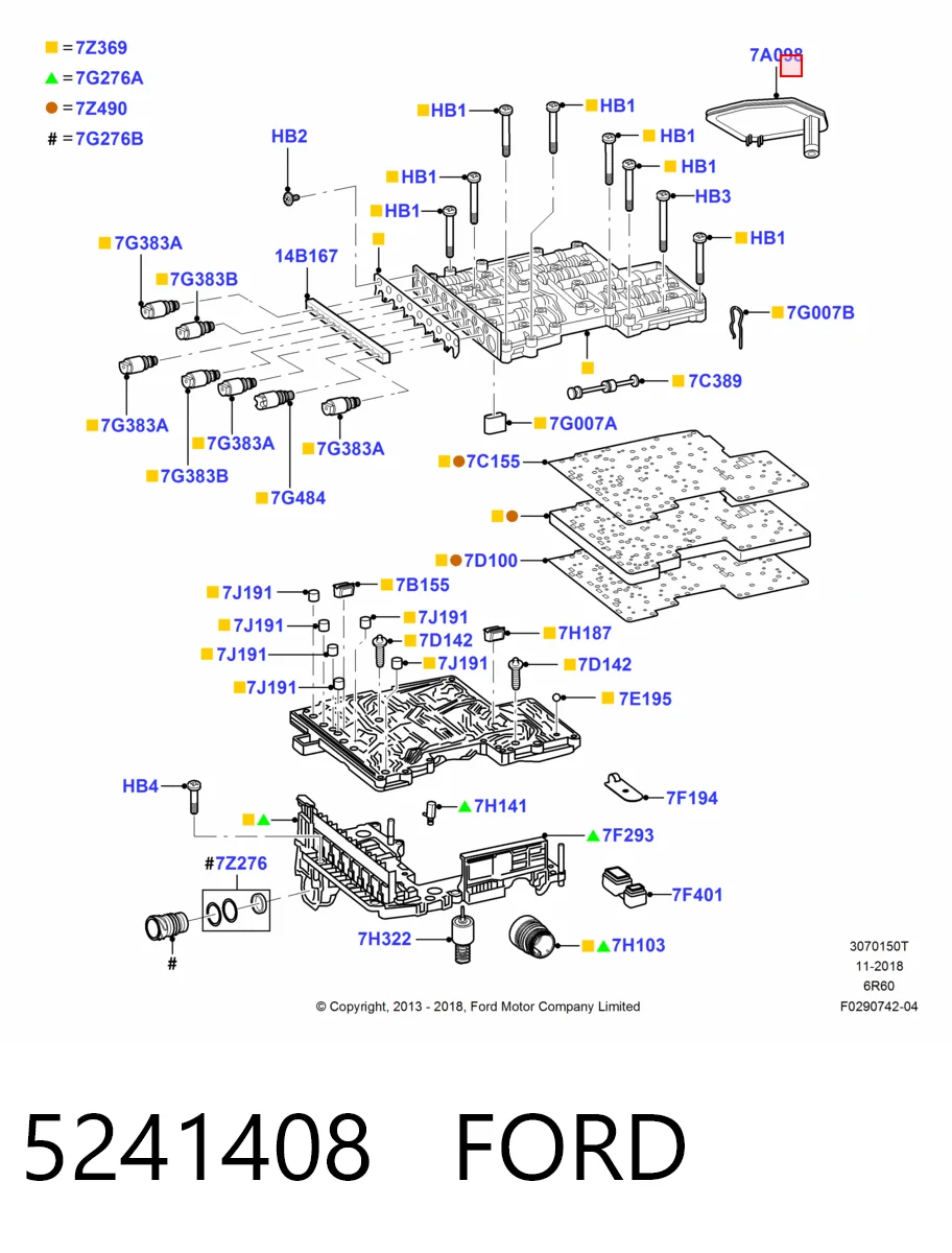HMPBL3P7G186AD Hmpx Масло в коробку автомат