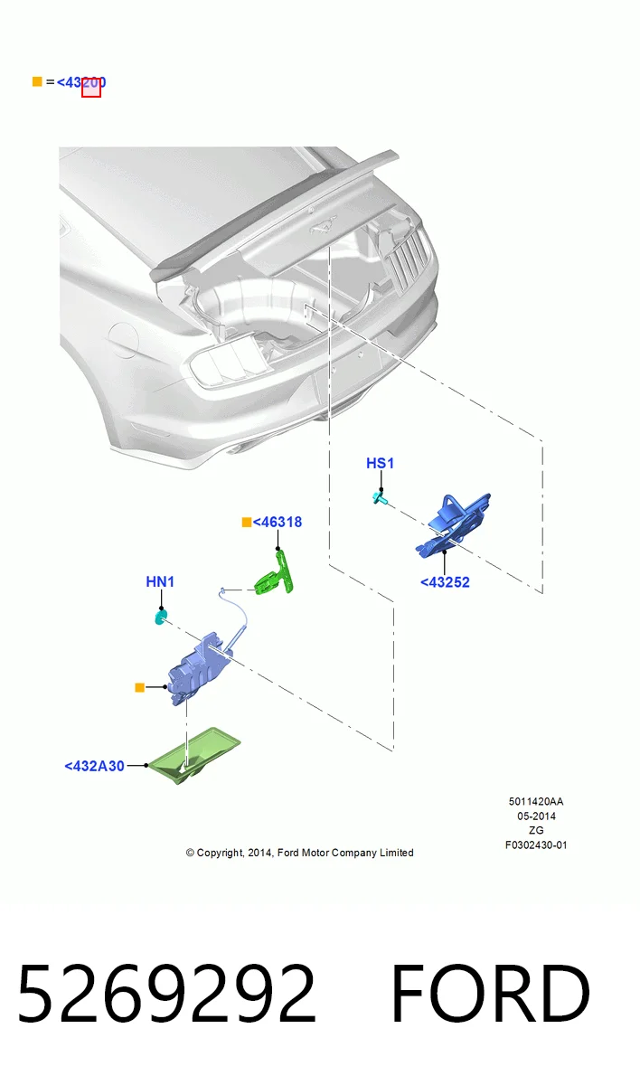 HMPDS73F43282AE Hmpx Замок п'ятих дверей
