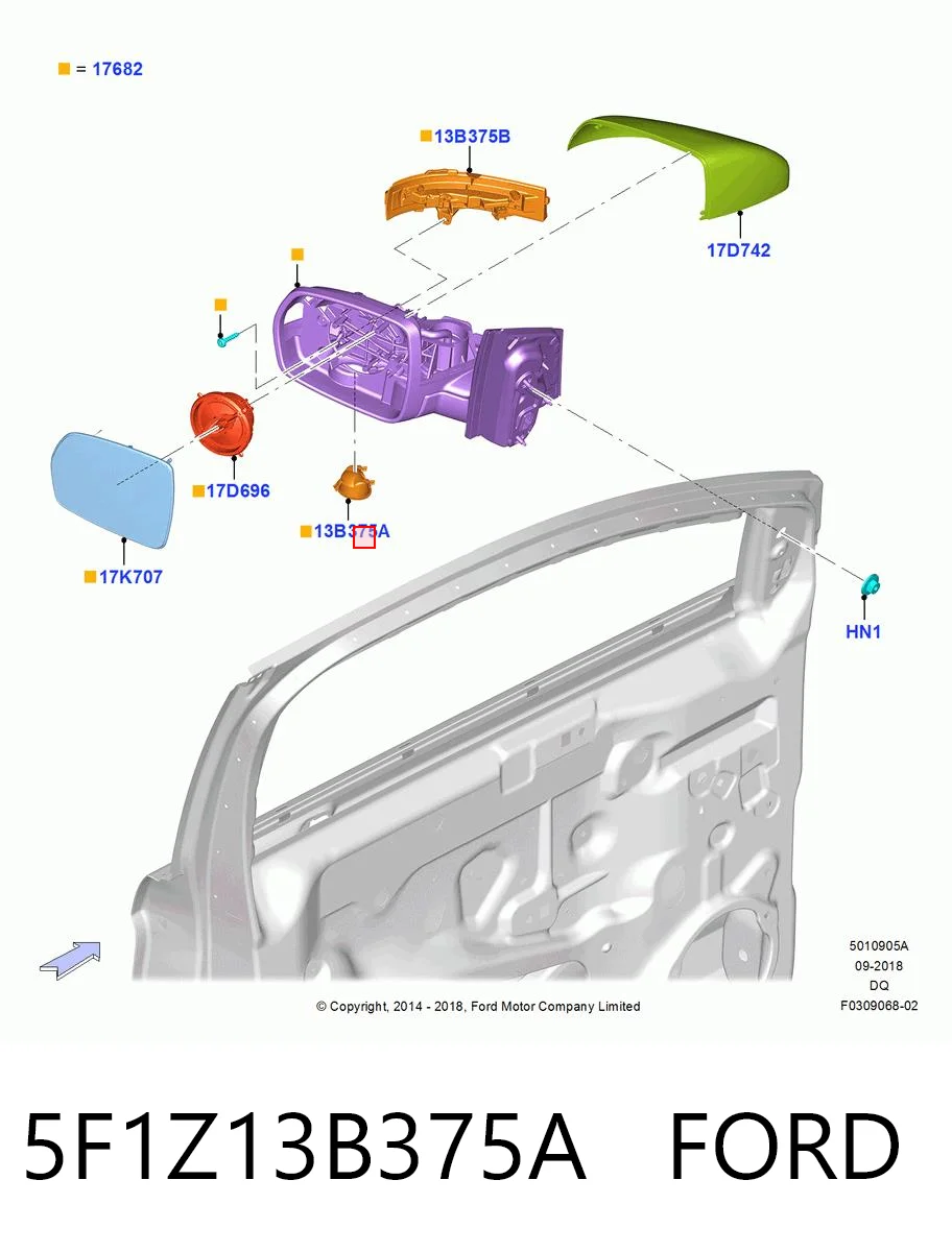 5F1Z13B375A Ford 