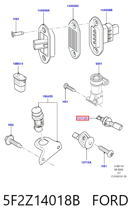 Купити 5F2T14045AC Ford Захисна решітка радіатора