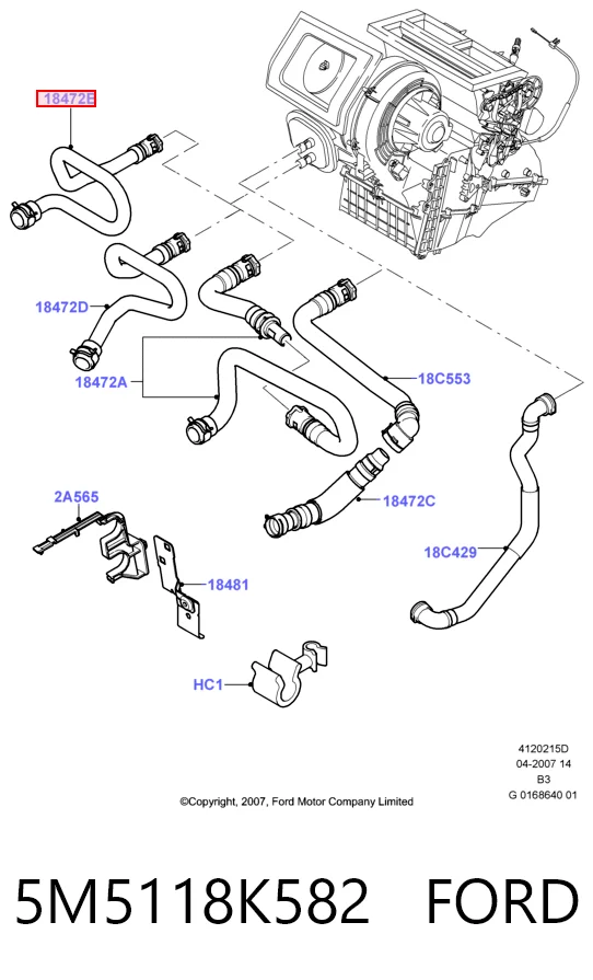 Купити Патрубок термостата Ford C-Max  DM2