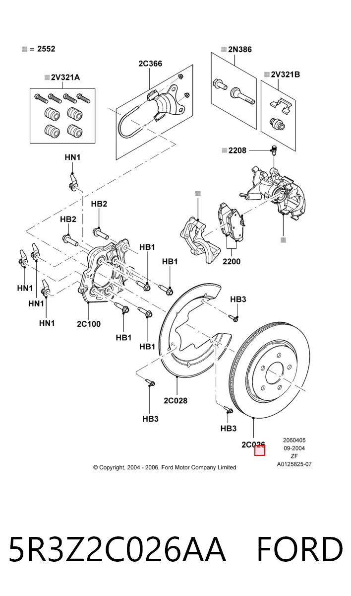 5R3Z2C026AA Ford Дискові гальма