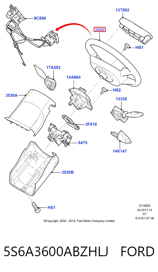 Купити Кермо Ford Fiesta Mk5 JH, JD
