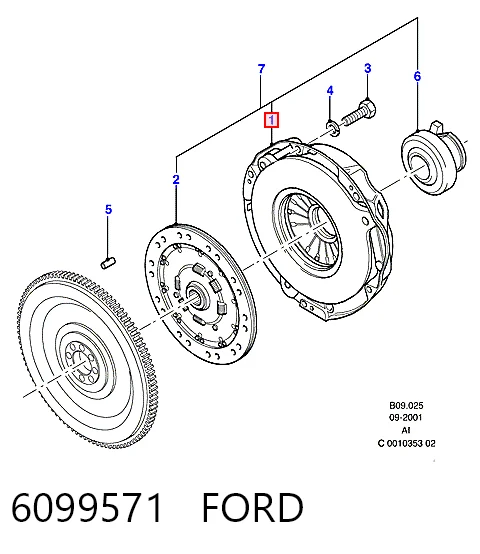  Корзина зчеплення Ford Transit 3
