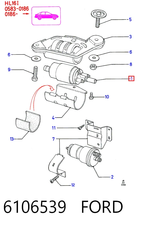 Насос паливний електричний 580254910 Qsp-m
