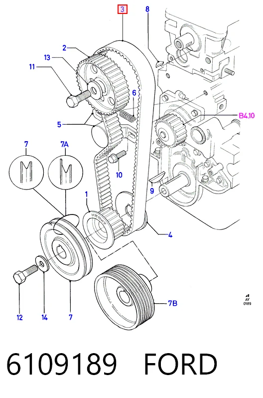 CT688 Continental/Siemens Ремінь двигуна