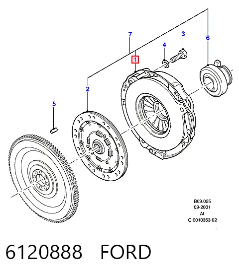 Корзина диска зчеплення Ford Transit III