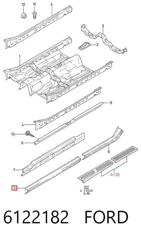 Поріг зовнішній лівий Klokkerholm FP2550011 ціна, від 35.94 USD
