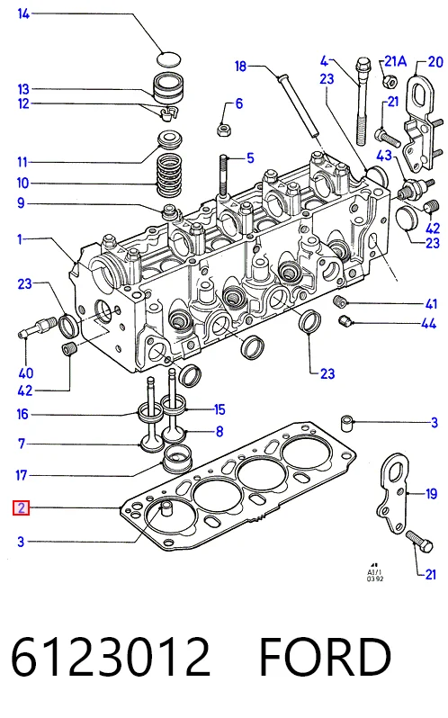  Прокладка ГБЦ Ford Escort 4