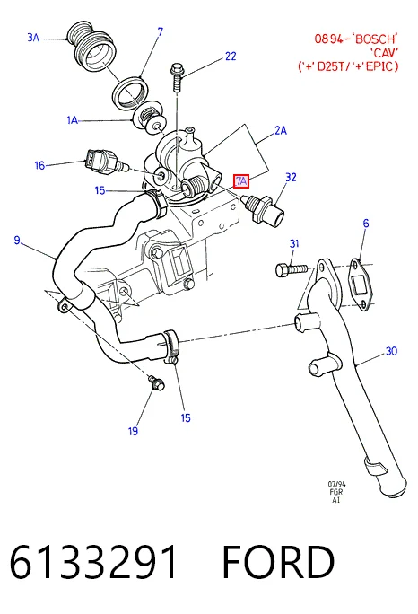  Вискомуфта вентилятора Ford Sierra 2
