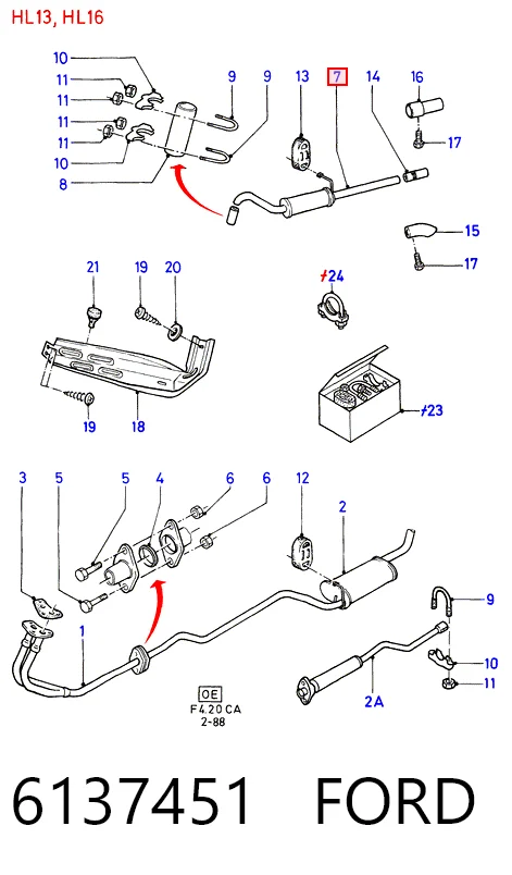 Вихлопна труба Peugeot 205 I хетчбек (741A, C) (1983 - 1987) ціна, від 41.34 USD