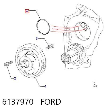 6137970 Ford Привід лівий