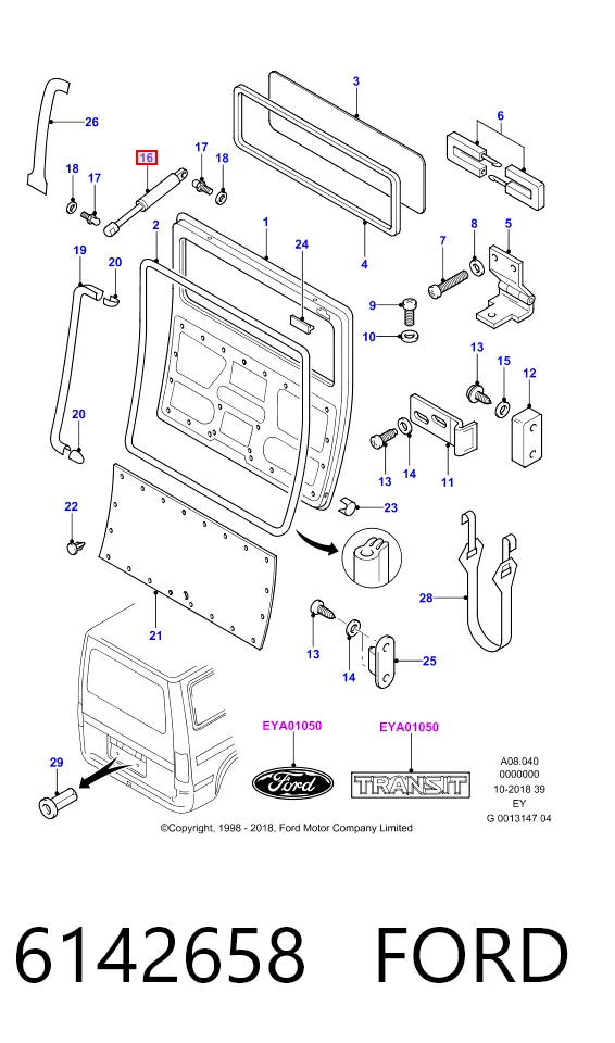 Амортизатор двері задньої Fase FSE11305023 ціна, від 7.27 USD