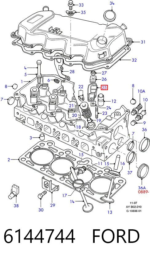 Рокер клапана Ford Orion III седан (GAL) (1990 - 1993) ціна, від 10.19 USD