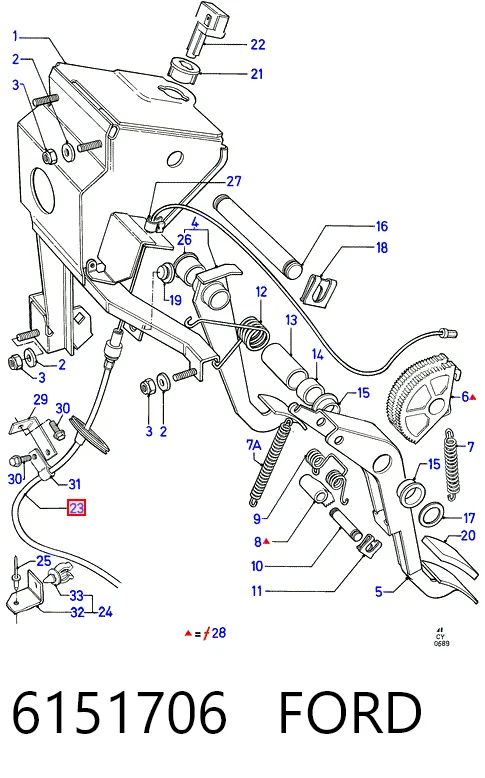 Купити Трос зчеплення Ford Transit III V