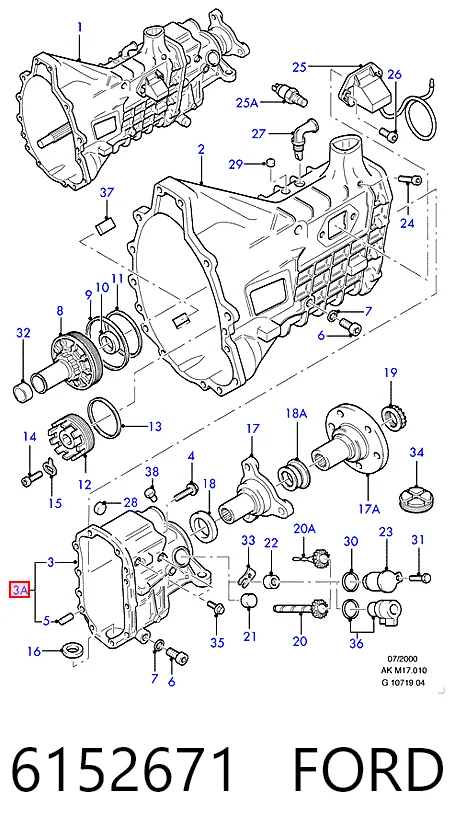 МКП в зборі Ford Sierra II хетчбек (GBC,GBG) (1987 - 1993) ціна, від 82.35 USD