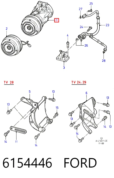 Компресор холодоагенту на Ford Granada  GU