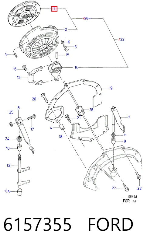 Купити C876AF QUINTON HAZELL Диск зчеплення