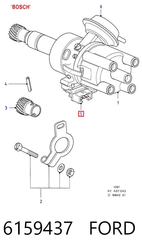 6159437 Ford Комутатор системи запалювання
