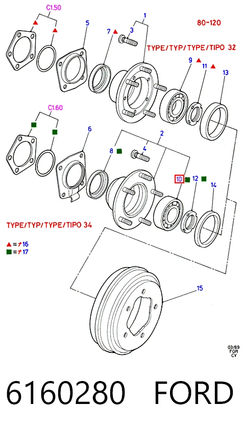 42092RS CX/Complex Підшипник ступиці задньої
