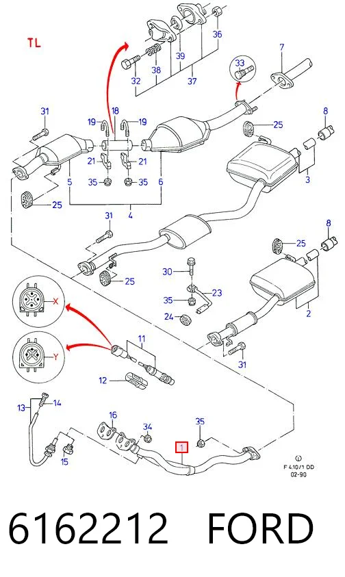 8671016373 Renault (RVI) Штани глушника передні