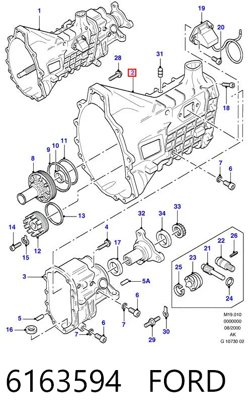 Купити Коробка передач Ford Sierra II GBC,GBG