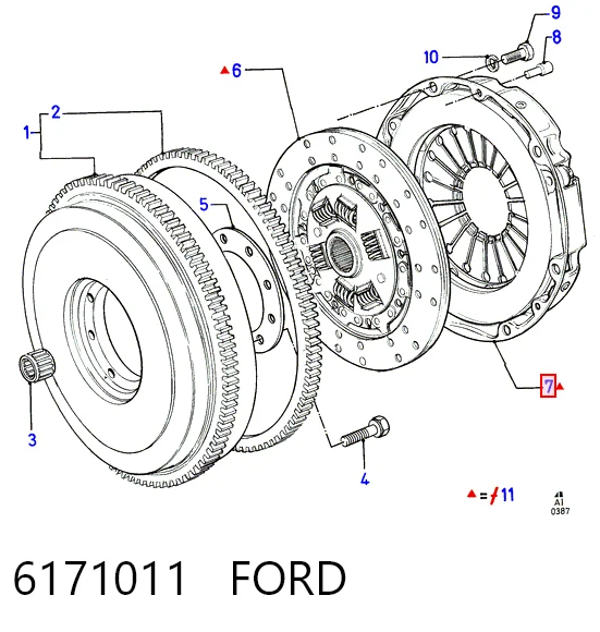 Купити Корзина зчеплення Ford Granada  GU