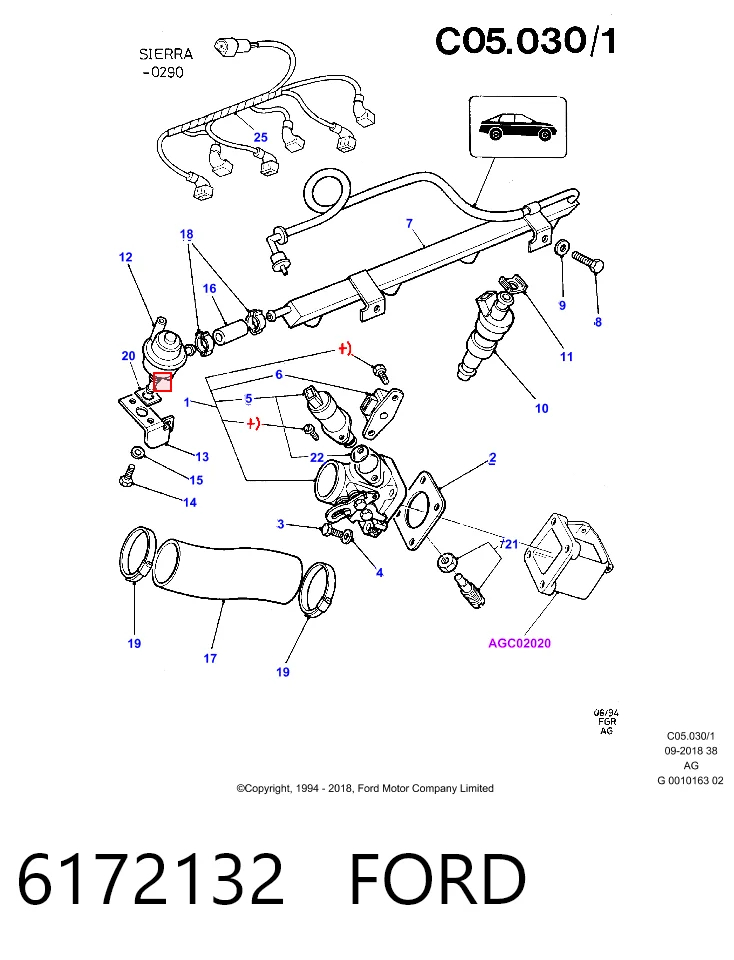 Купити Датчик холостого ходу Ford Sierra I GBC