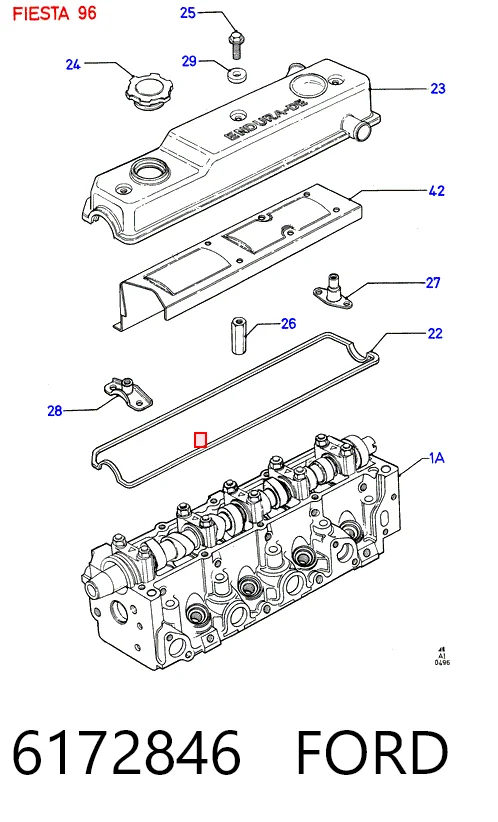 6172846 Mazda Випускний клапан двигуна