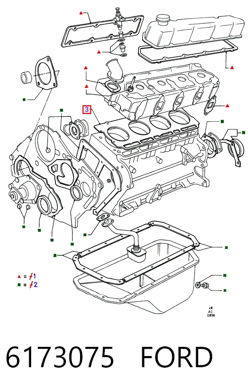  Прокладка ГБЦ Ford Transit 4