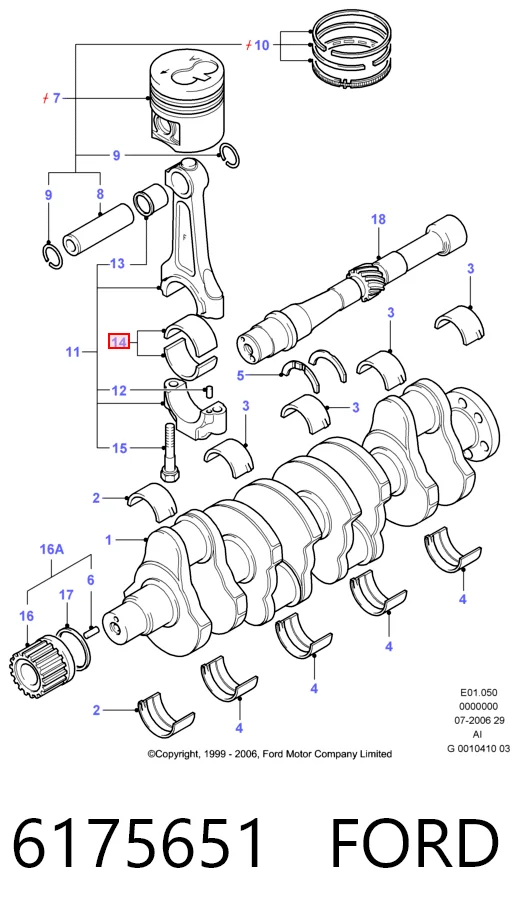 Шатунні вклалиші колінвала STD SMY KL4320LC ціна, від 18.46 USD