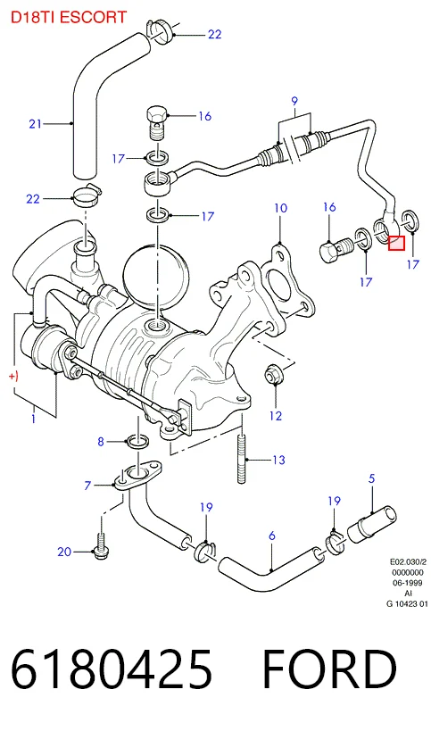 Прокладка випускного колектора Ford Focus I седан (DFW) (1999 - 2005) ціна, від 4.12 USD