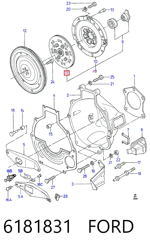 Диск зчеплення на Ford Granada  GU
