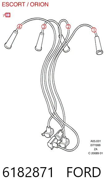 Високовольтні дроти B047 Bosch