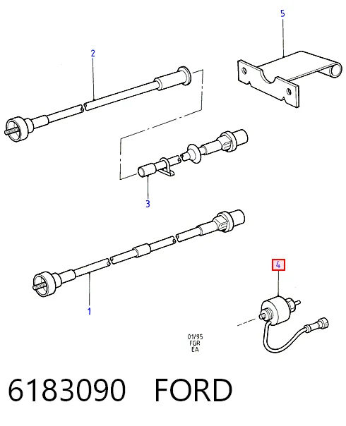 Датчик швидкості Ford Escort VII універсал (GAL, ANL) (1995 - 1999) ціна, від 52.43 USD