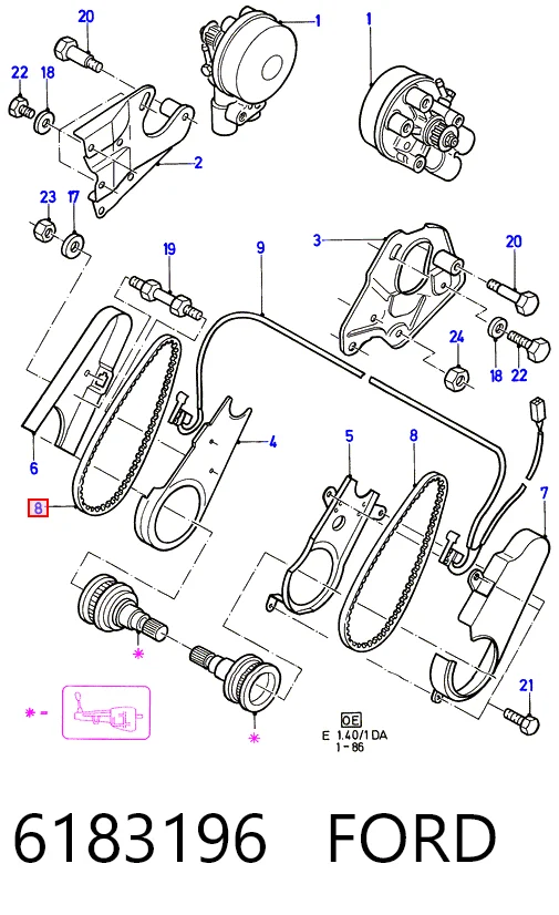 Зубчастий ремінь TRW 4818703 ціна, від 1.33 USD