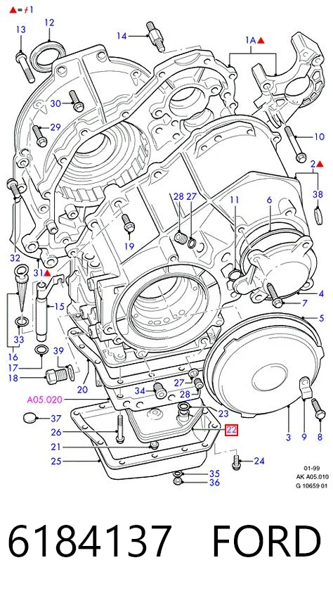 Масло в коробку автомат на Ford Escort VII GAL, AAL, ABL