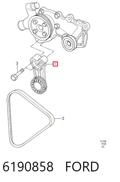 Купити Натягувач приводного ременя Ford Sierra II GBG, GB4