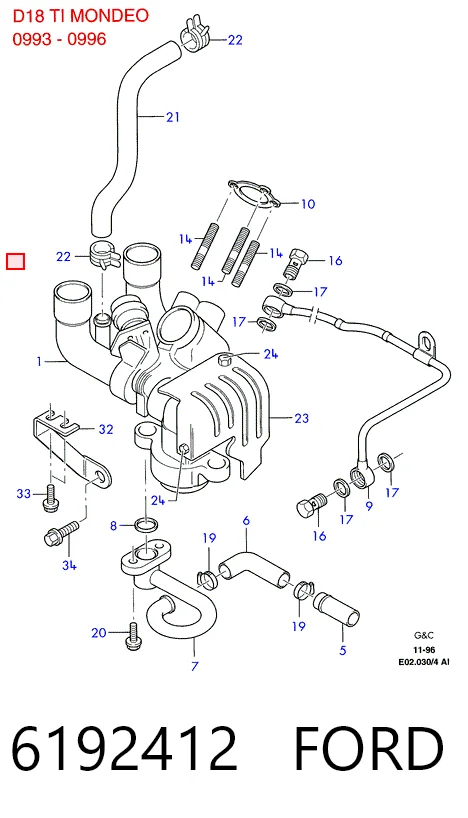 Турбонаддув на Ford Escort VII GAL, ANL