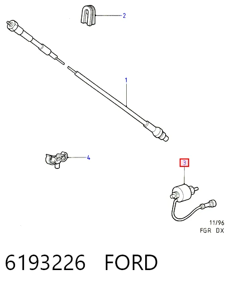  Датчик швидкості Ford Escort 7