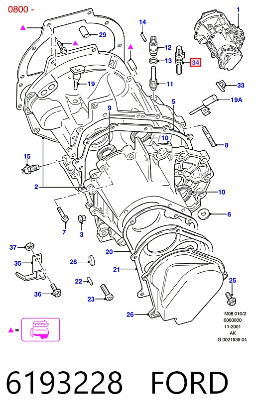 Датчик спідометра Ford Escort VII