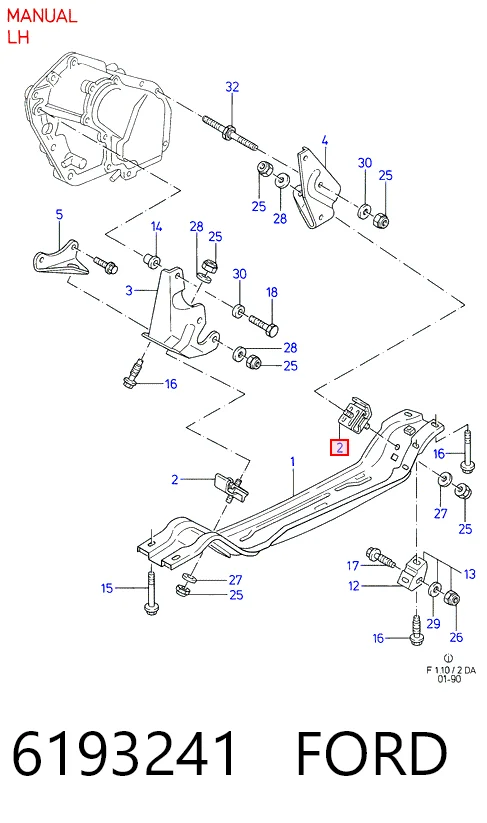 Передня опора двигуна Ford Escort IV