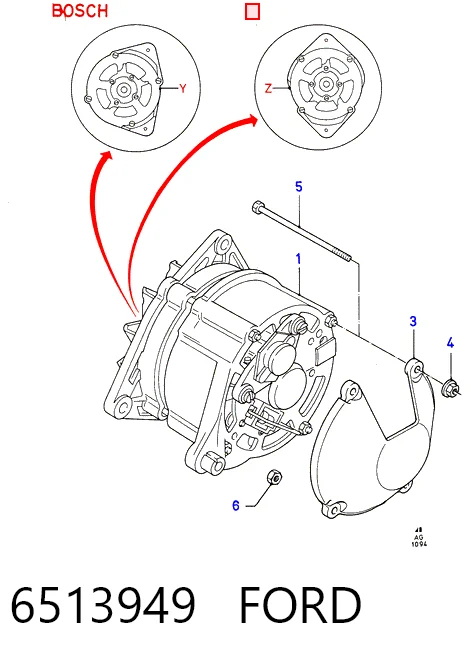 Генератор автомобільний Bosch 0120469961