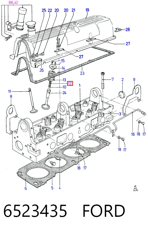 Купити Сальник клапана Ford Escort IV GAF, AWF, ABFT