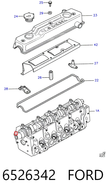 Купити Прокладка ГБЦ Ford Escort VI GAL