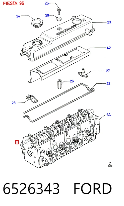 Прокладка головки блока циліндрів (ГБЦ) Ford Escort VII