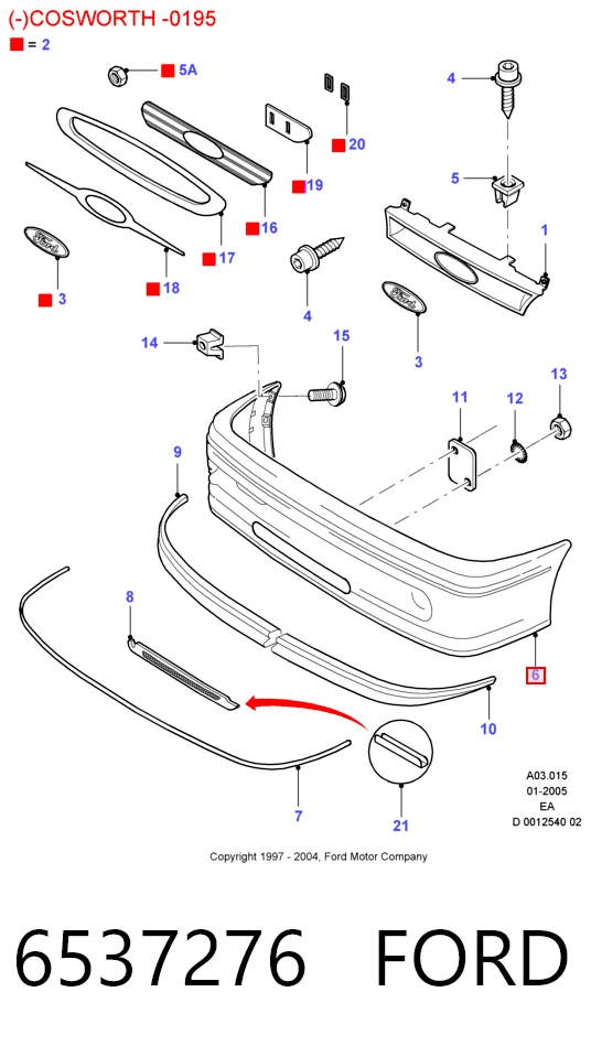 Бампер передній в зборі на Ford Escort V GAL