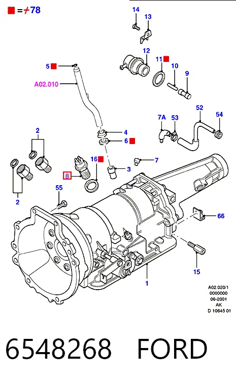 Датчик ліхтарів заднього ходу Ford Escort V хетчбек (GAL) (1990 - 1992) ціна, від 14.60 USD
