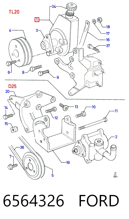 Насос ГПК Ford Scorpio I хетчбек (GAE, GGE) (1985 - 1994) ціна, від 70.78 USD