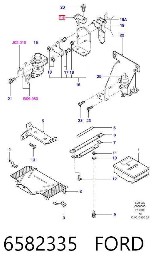 6582335 Ford Датчик наддува